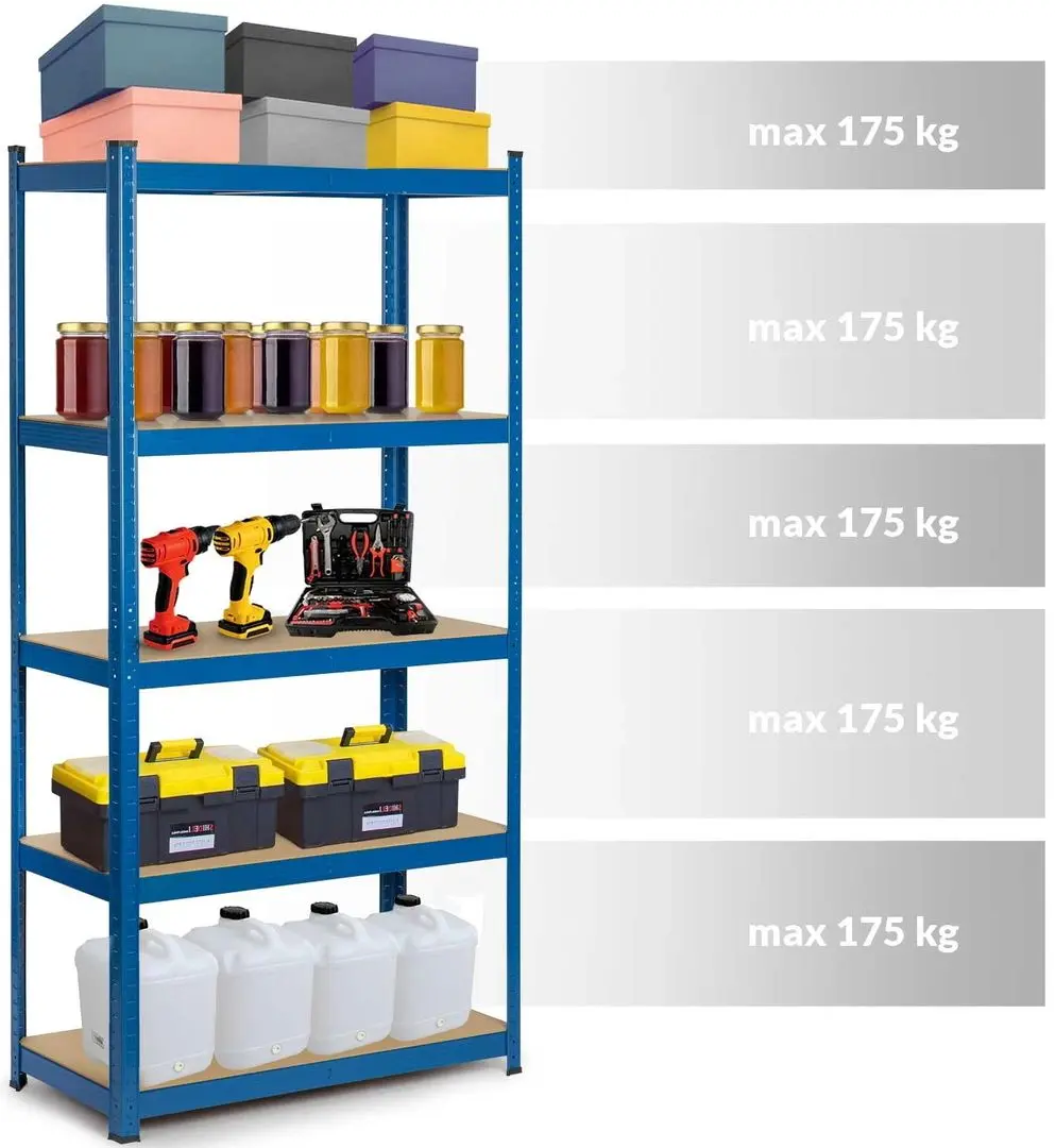 Стеллаж Humberg 180x90x40cm (Blue)