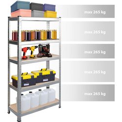 Стеллаж Humberg 180x90x40cm (Galvanized Silver) Thumb