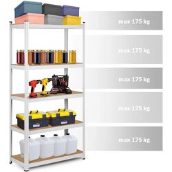 Стеллаж Humberg 180x90x40cm (White) Thumb