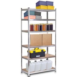 Etajera Humberg 222x110x50cm (Silver) Thumb