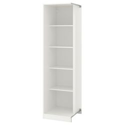 Дополнительный угловой модуль Ikea Pax 4 полки 53x58x201 (Белый)