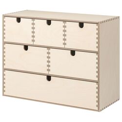 Mini cutie de depozitare Ikea Moppe placaj mesteacan 42x18x32 Thumb