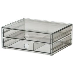 Organizator Ikea Godmorgon cu 2 sertare 23x19x9 (Fumuriu)