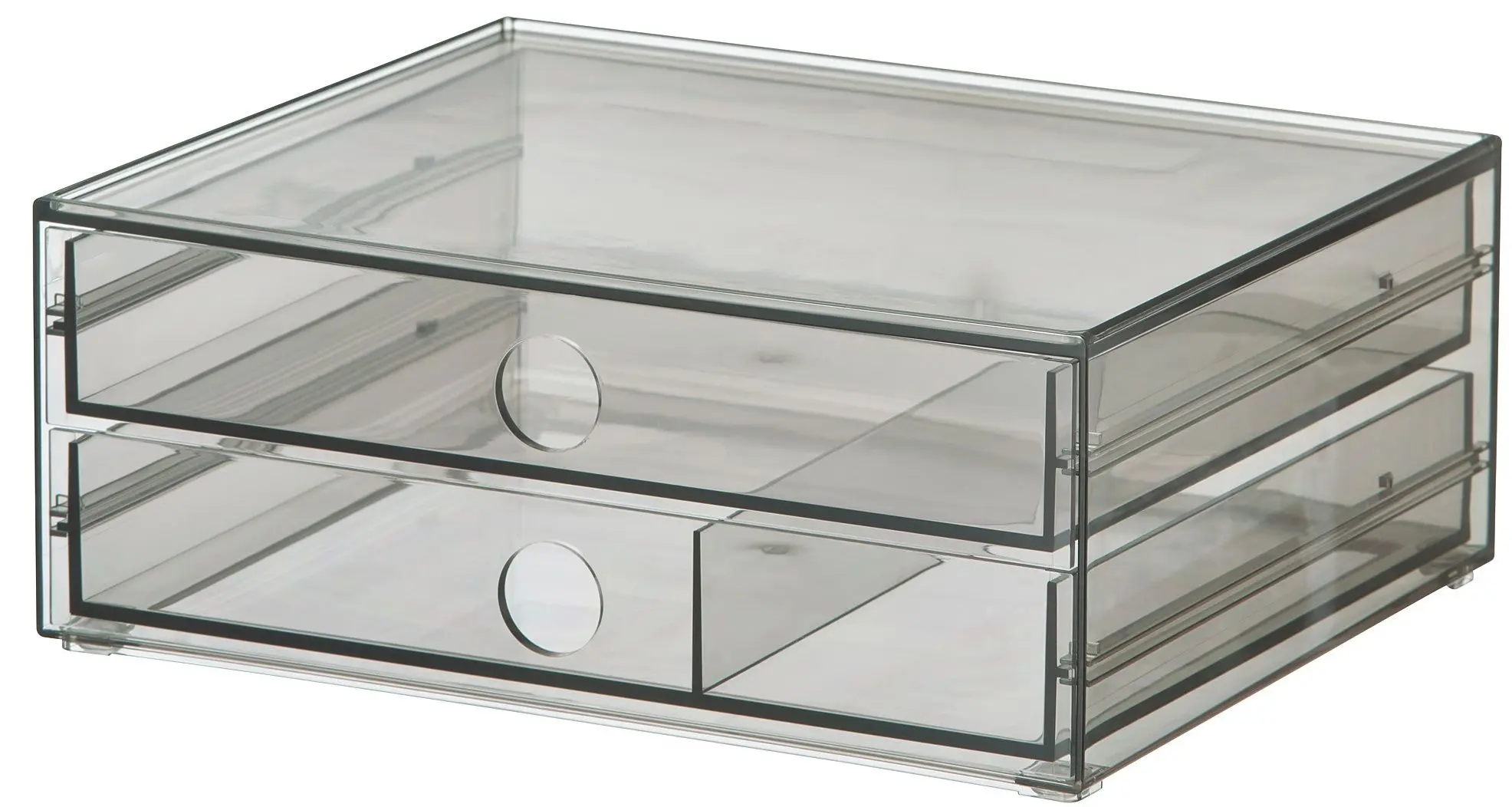 Organizator Ikea Godmorgon cu 2 sertare 23x19x9 (Fumuriu)