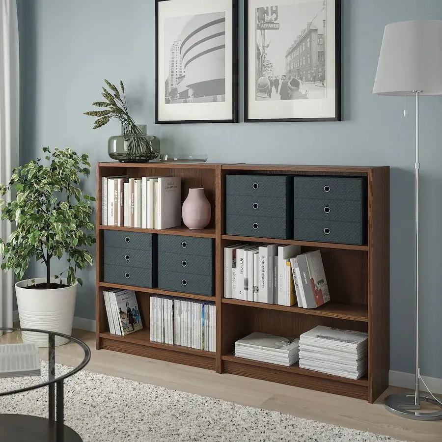 Органайзер Ikea Pallra с 3 ящиками 33x26 (Черный) - 6