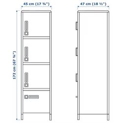 Penal Ikea Idasen 45x172 (Verde Inchis) Thumb