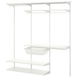 Sistem depozitare Ikea Boaxel 187x40x201 (Alb)