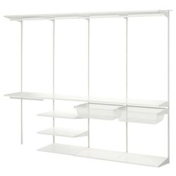 Sistem depozitare Ikea Boaxel 250x40x201 (Alb)