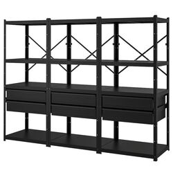 Система хранения Ikea Bror ящики/полки 254x55x190 (Черный) Thumb