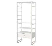 Sistem depozitare Ikea Elvarli 1 sectiune/1 sertar 84x55x216 (Alb)