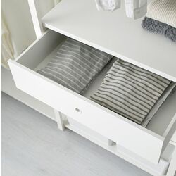 Sistem depozitare Ikea Elvarli 2 sectiuni 165x55x216 (Alb) Thumb