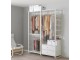 Sistem depozitare Ikea Elvarli 2 sectiuni/2 sertare 165x55x216 (Alb)