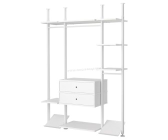 Sistem depozitare Ikea Elvarli 3 sectiuni/2 sertare 178x51x222-350 (Alb)