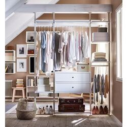 Sistem depozitare Ikea Elvarli 3 sectiuni/2 sertare 178x51x222-350 (Alb) Thumb