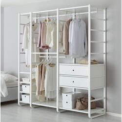 Система хранения Ikea Elvarli 3 секции/2 ящика/полки 205x55x216 (Белый) Thumb