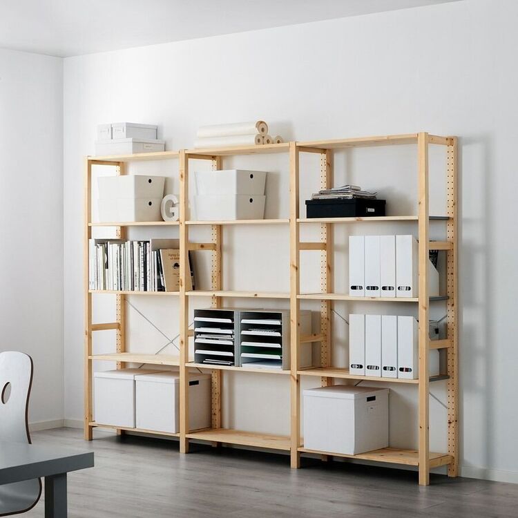 Система хранения Ikea Ivar 3 секции/полки 259x30x179 (Сосна) купить в ...