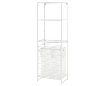 Sistem depozitare Ikea Jostein interior/exterior 61x40/76x180 (Alb/Transparent)