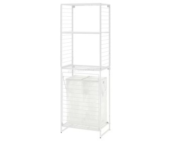 Sistem depozitare Ikea Jostein interior/exterior 62x40/76x180 (Alb/Transparent)