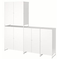 Система хранения Ikea Jostein для дома/улицы 7 дверей 182x44x180 (Белый)