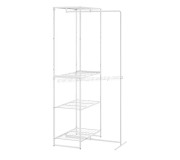 Sistem depozitare Ikea Jostein interior/exterior/plasa de sirma 61x53/117x180 (Alb)