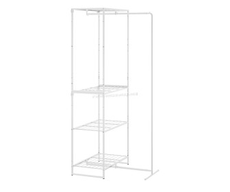 Sistem depozitare Ikea Jostein interior/exterior/plasa de sirma 61x53/117x180 (Alb)