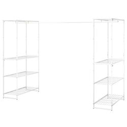 Sistem depozitare Ikea Jostein interior/exterior/plasa de sirma 81x166/270x180 (Alb)