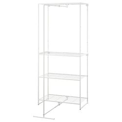 Sistem depozitare Ikea Jostein interior/exterior/plasa de sirma 81x53/117x180 (Alb)