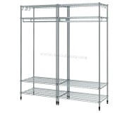 Sistem depozitare Ikea Omar 186x50x201 (Argintiu)