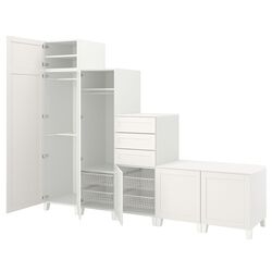 Sistem depozitare Ikea Platsa 6 usi/3 sertare 300x57x231 (Sannidal Alb)