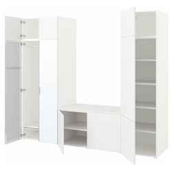 Sistem depozitare Ikea Platsa 9 usi 260x42x221 (Alb Straumen/Fonnes Alb)