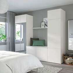 Система хранения Ikea Platsa 9 дверей 260x42x221 (Белый Страумен/Фоннес Белый) Thumb