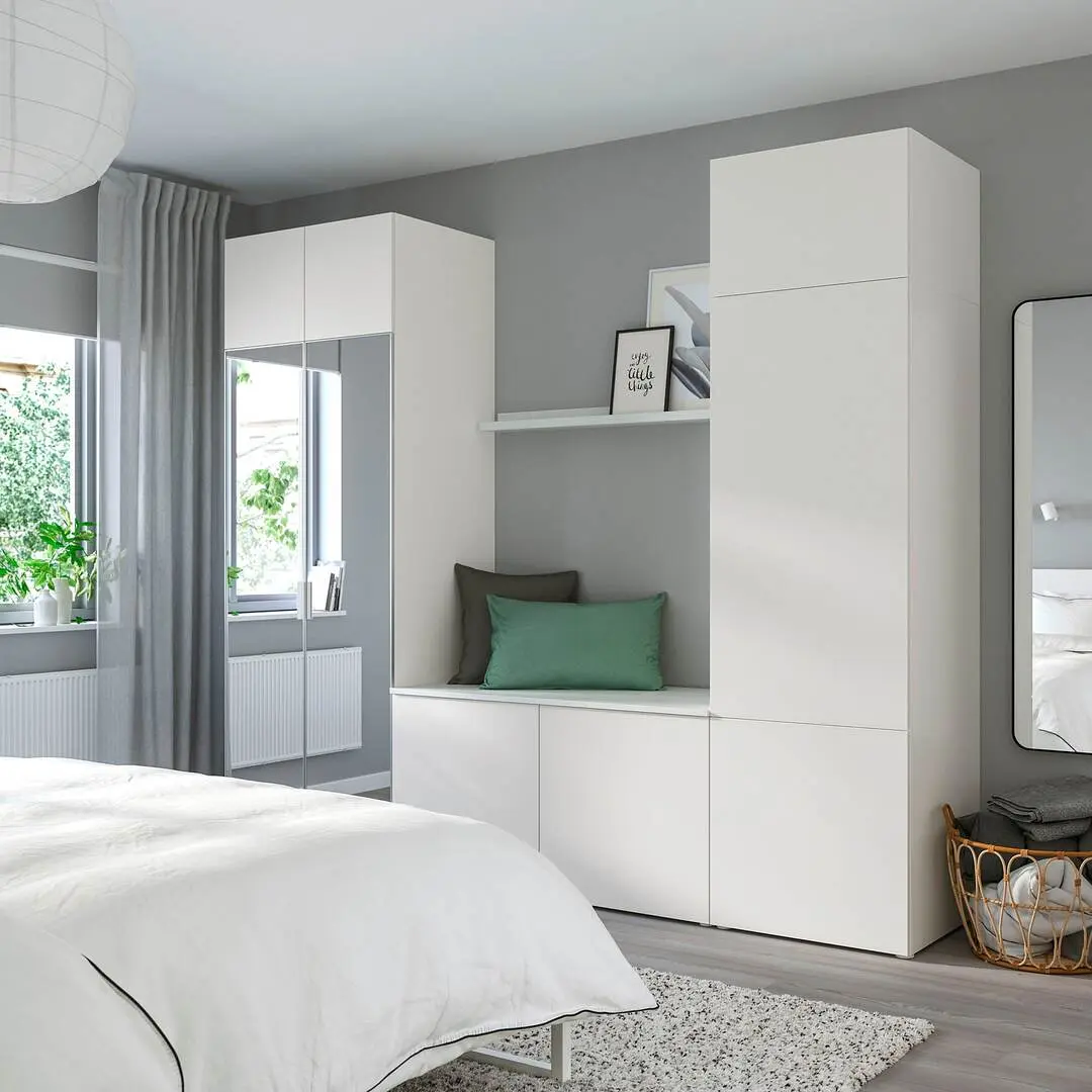 Система хранения Ikea Platsa 9 дверей 260x42x221 (Белый Страумен/Фоннес Белый) - 4