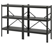 Etajera Ikea Bror 190x40x110 (Negru)