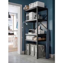 Etajera Ikea Bror 65x55x190 (Negru) Thumb