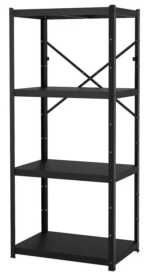 Etajera Ikea Bror 65x55x190 (Negru)