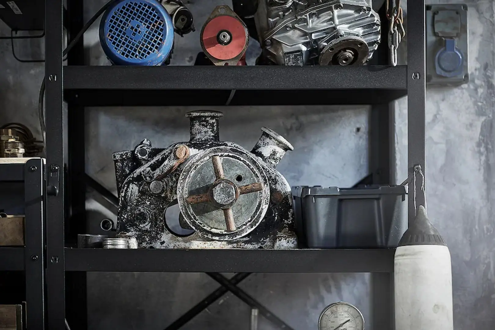 Стеллаж Ikea Bror 85x55x190 (Черный) - 5