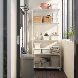 Etajera Ikea Jostein interior/exterior 81x40x180 (Alb) Thumb
