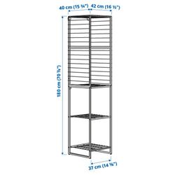 Etajera Ikea Jostein interior/exterior/plasa de sirma 42x40x180 (Alb) Thumb