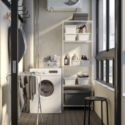 Etajera Ikea Jostein interior/exterior/plasa de sirma 61x40x180 (Alb) Thumb