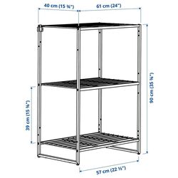 Etajera Ikea Jostein interior/exterior/plasa de sirma 61x40x90 (Alb) Thumb