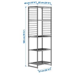 Etajera Ikea Jostein interior/exterior/plasa de sirma 62x40x180 (Alb) Thumb