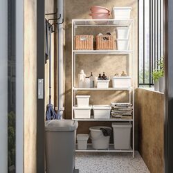 Etajera Ikea Jostein interior/exterior/plasa de sirma 81x40x180 (Alb) Thumb