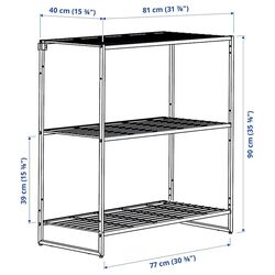 Etajera Ikea Jostein interior/exterior/plasa de sirma 81x40x90 (Alb) Thumb