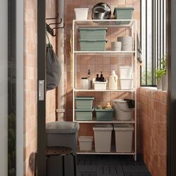 Etajera Ikea Jostein interior/exterior/plasa de sirma 82x40x180 (Alb) Thumb
