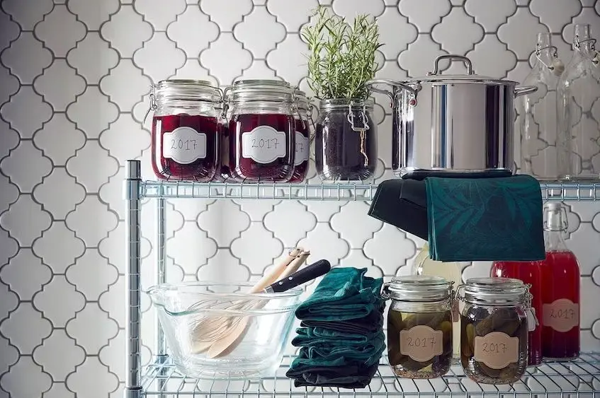 Etajera Ikea Omar 92x50x94 (Argintiu)