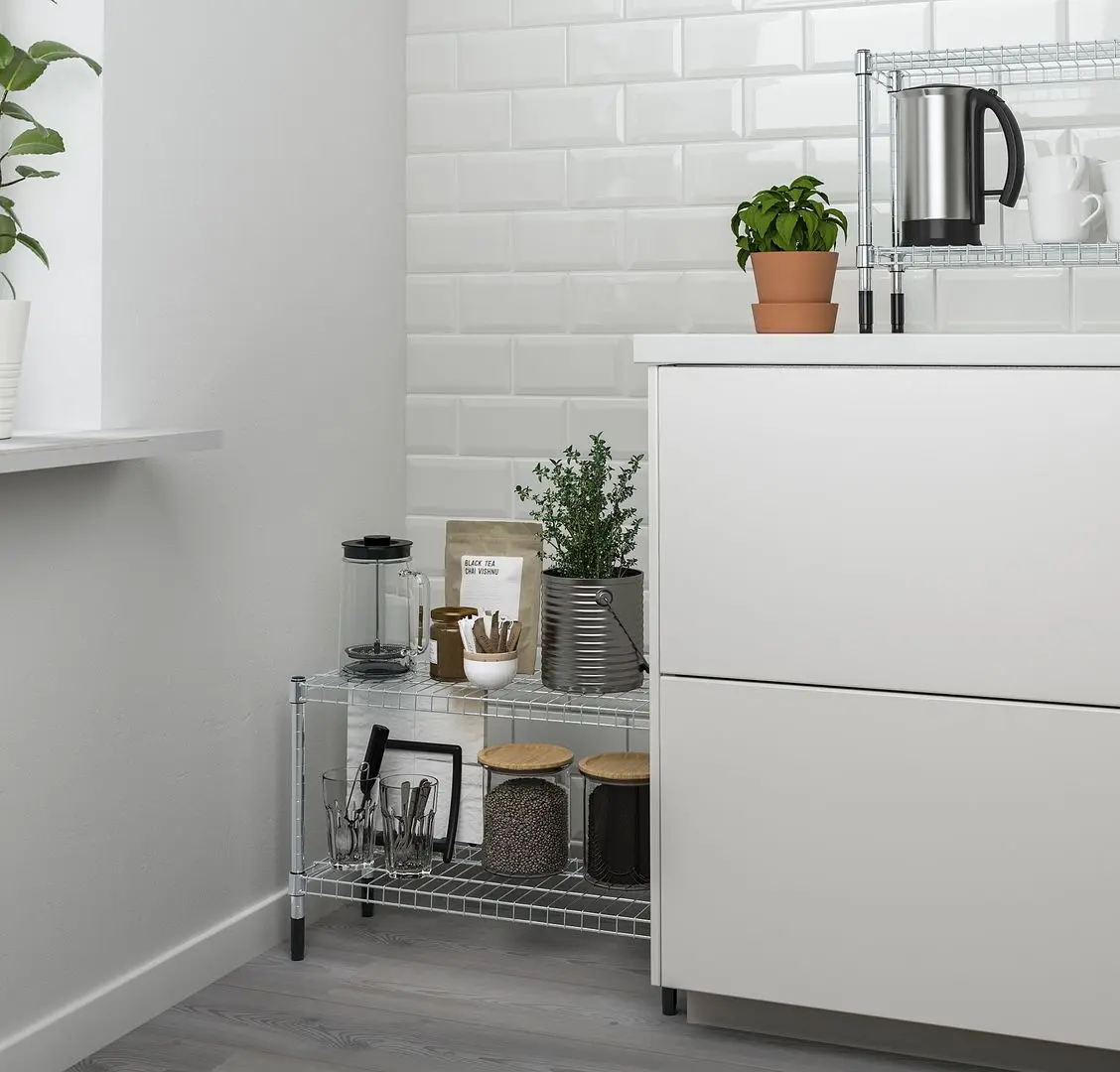 Etajera Ikea Omar galvanizat 60x25x40 (Inox)