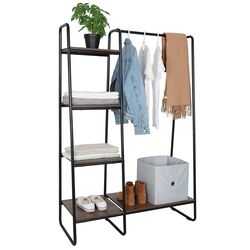 Sistem de depozitare Mobhaus Robyn (Black/Walnut) Thumb