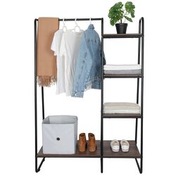 Sistem de depozitare Mobhaus Robyn (Black/Walnut) Thumb