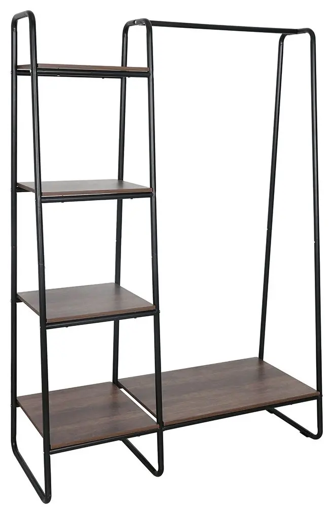 Sistem de depozitare Mobhaus Robyn (Black/Walnut)