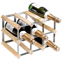 Suport pentru vin RTA Wine0032 Natur 9btl (Wood/Inox) Thumb